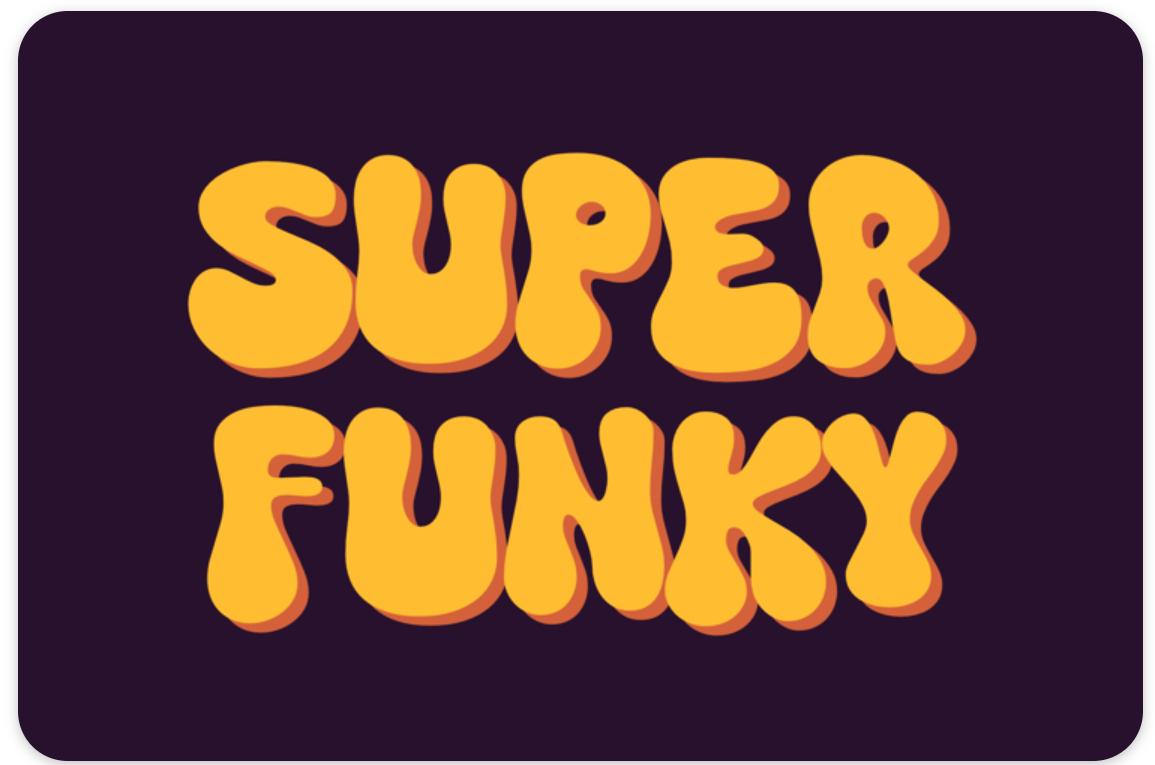 최신 무료 영어 폰트 Super Funky Font